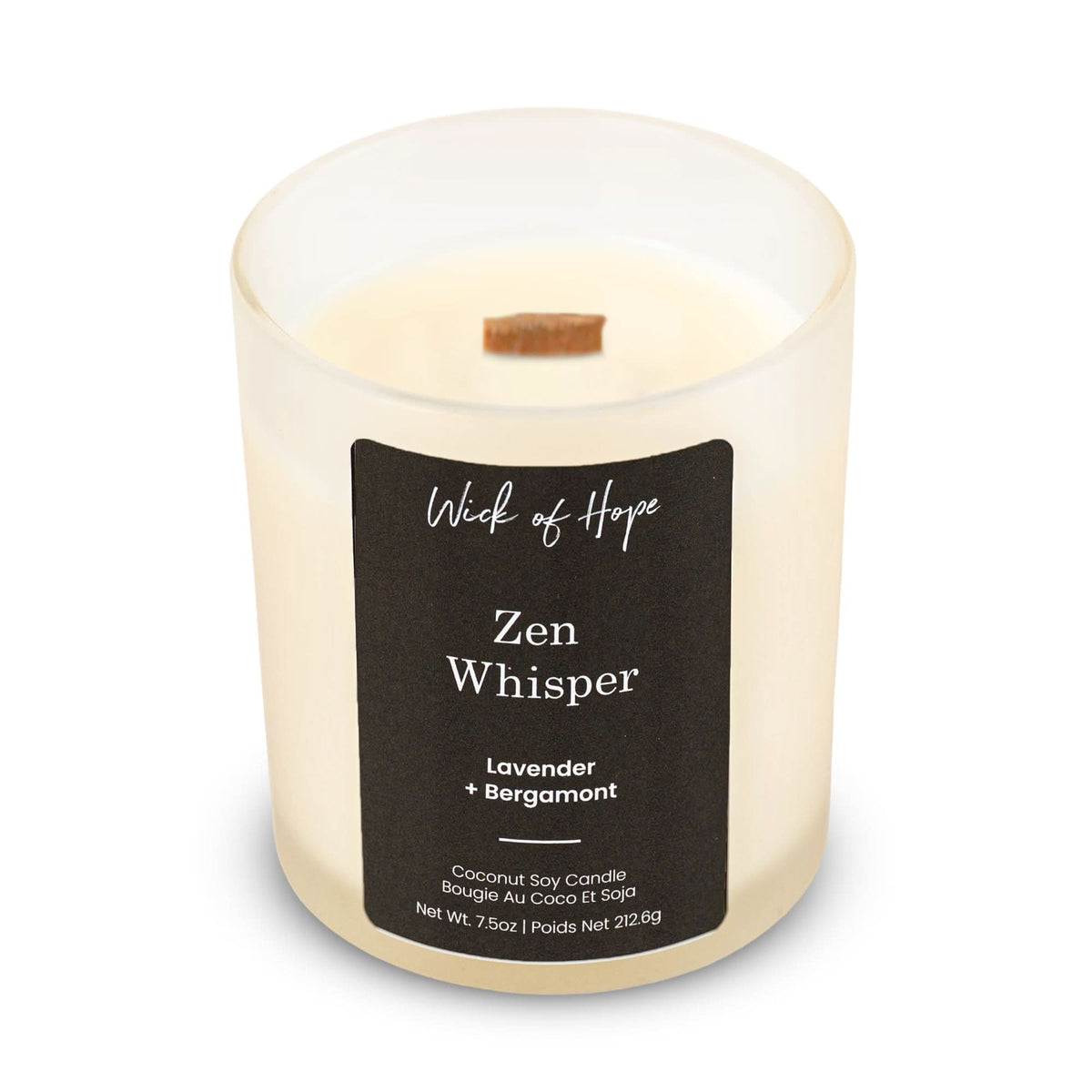 Zen Whisper Candle | Lavender + Bergamot